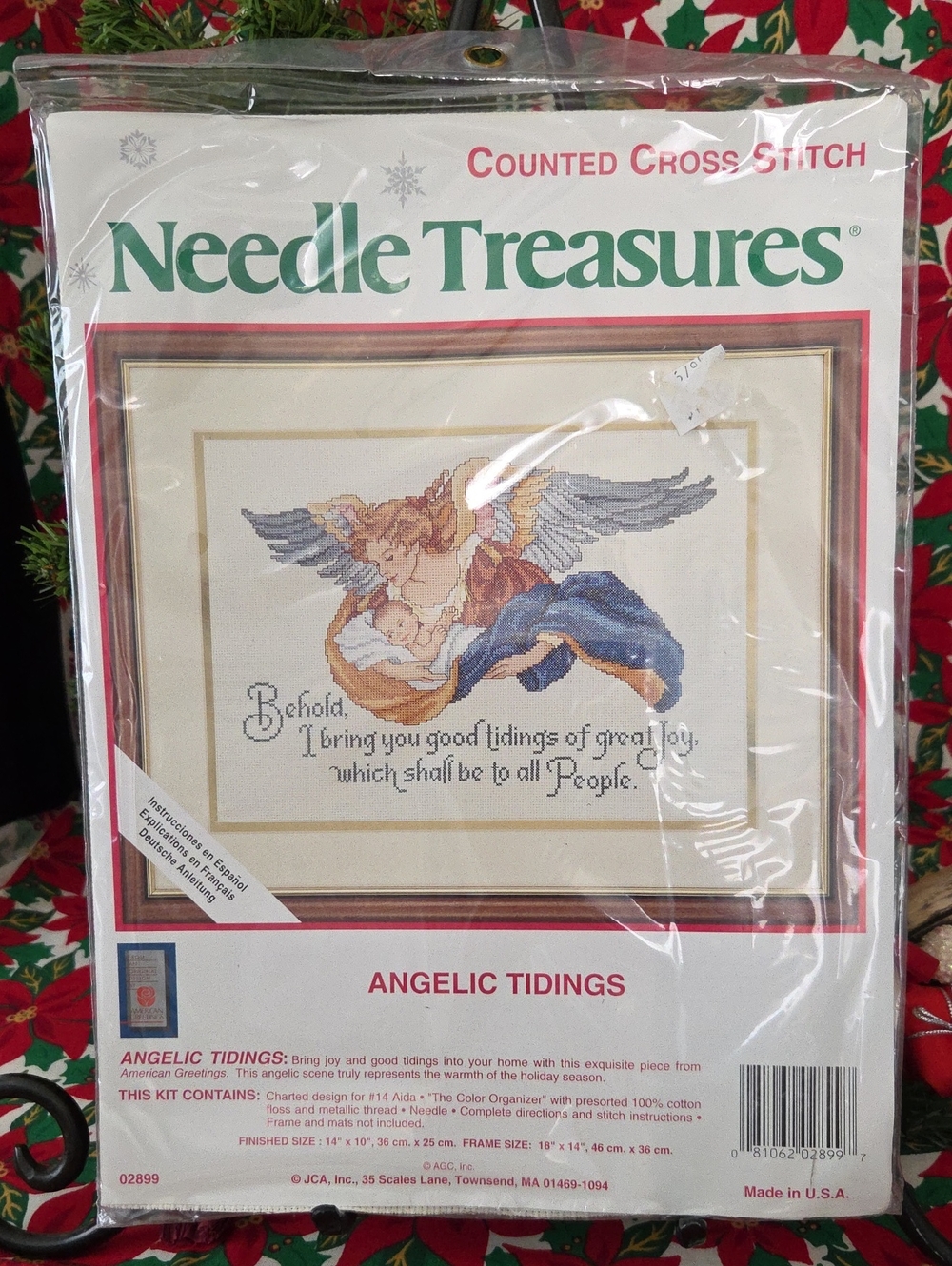Needle Treasures Counted Cross Stitch Kit ÀNGELIC TIDINGS Finished Size 14x10